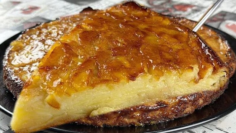 Tarte pudim de maçã