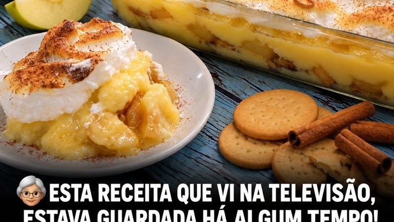 Doce de maçãs reinetas com leite creme