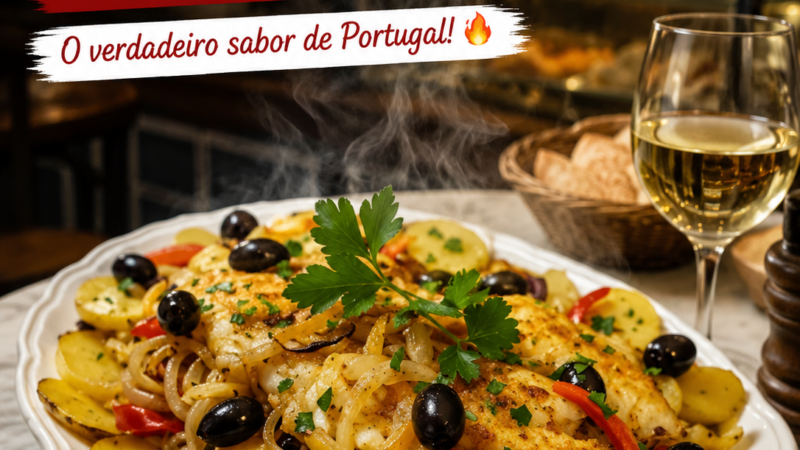 Bacalhau à Portuguesa com Cebolada