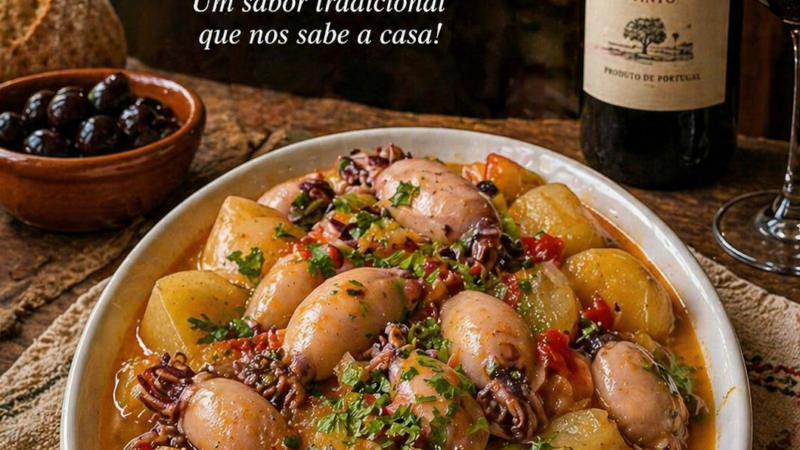 Choquinhos Guisados com Batatas
