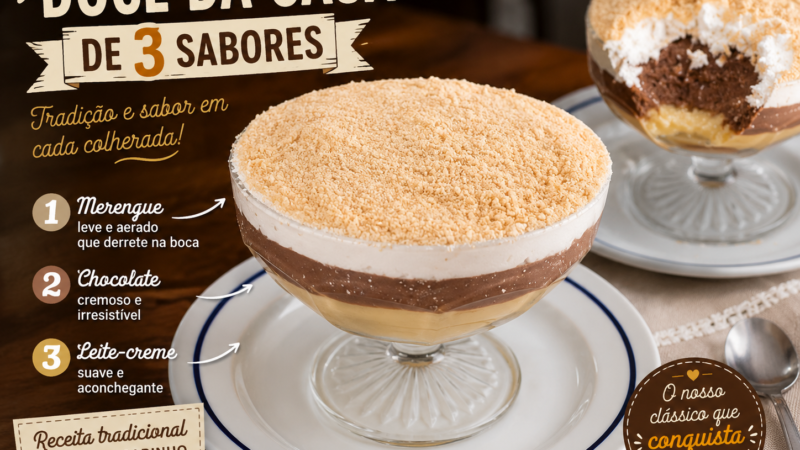 Doce da casa de 3 sabores