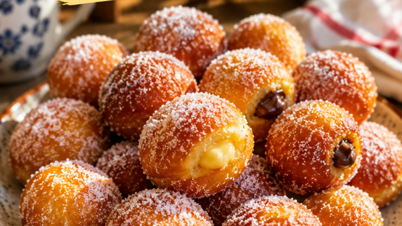 Bolas de Berlim em miniatura