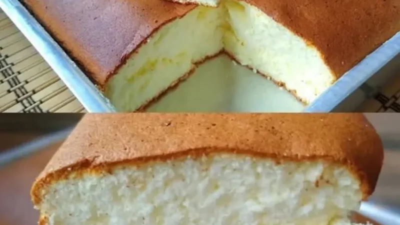 Bolo de Algodão que se desfaz na boca)