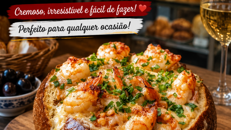 Pão Recheado com Camarão