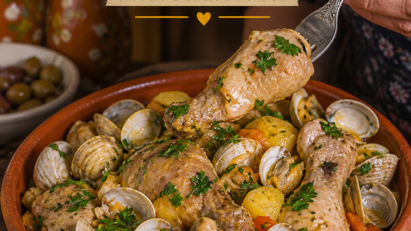 Frango com Amêijoas à Algarvia – Um Prato Cheio de Sabor