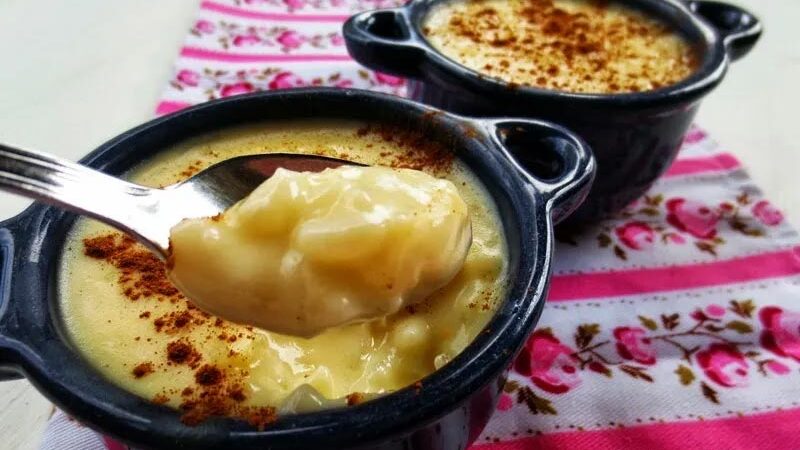 Arroz doce com leite de creme