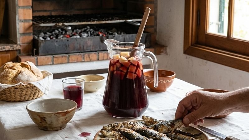 Sangria com Sardinhas