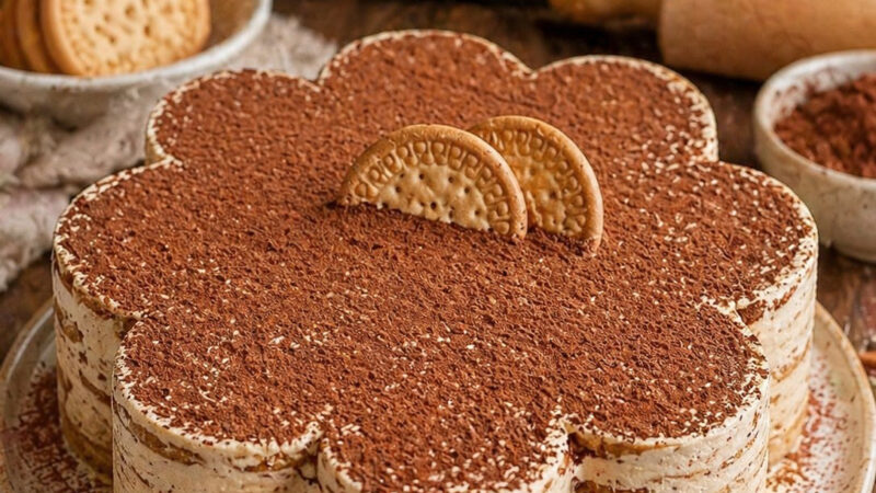 Bolo de bolacha sem manteiga