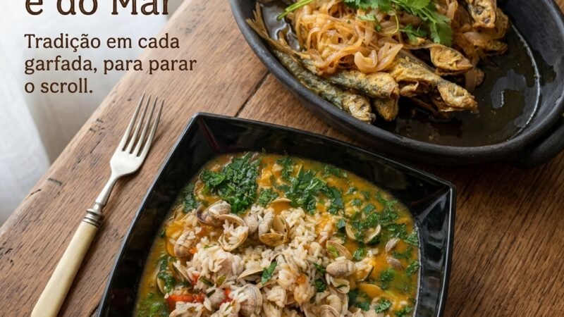 Carapaus de Escabeche com um arrozinho de Ameijoas