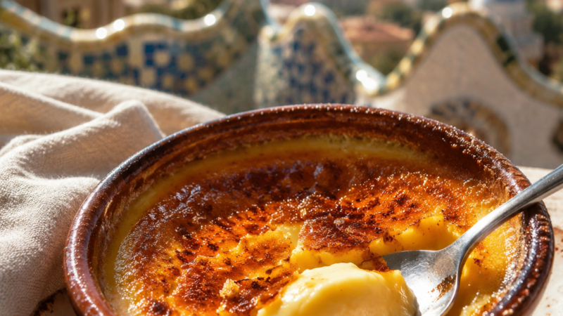 Creme Catalão. Sobremesa Espanhola
