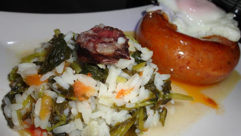 Arroz de Grelos com Alheira