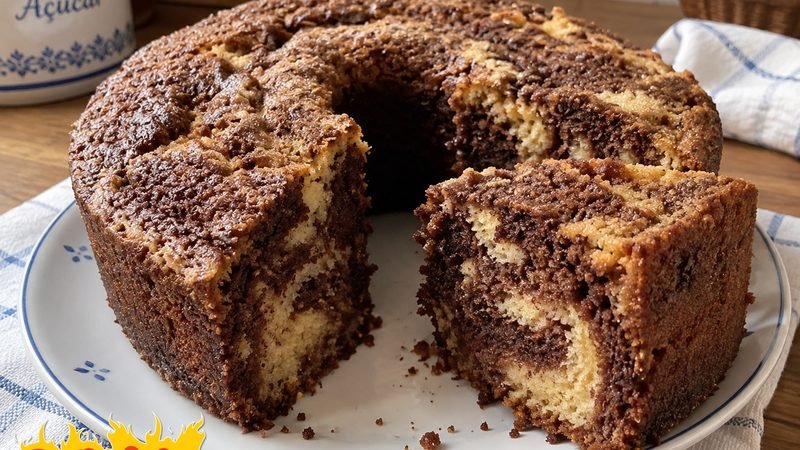Bolo Mármore de Chocolate