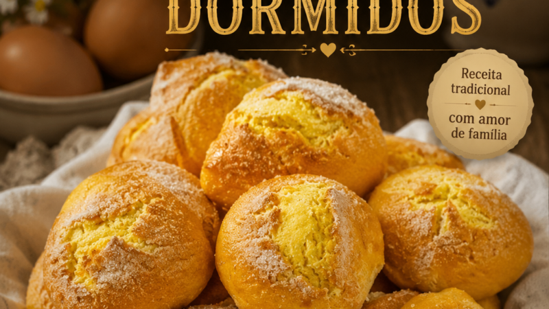 A avó ensinou-me a fazer os seus Bolos Dormidos