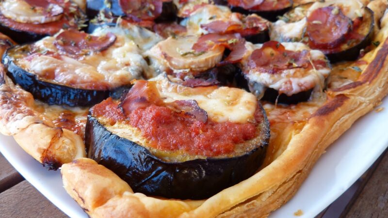 Folhado de beringela