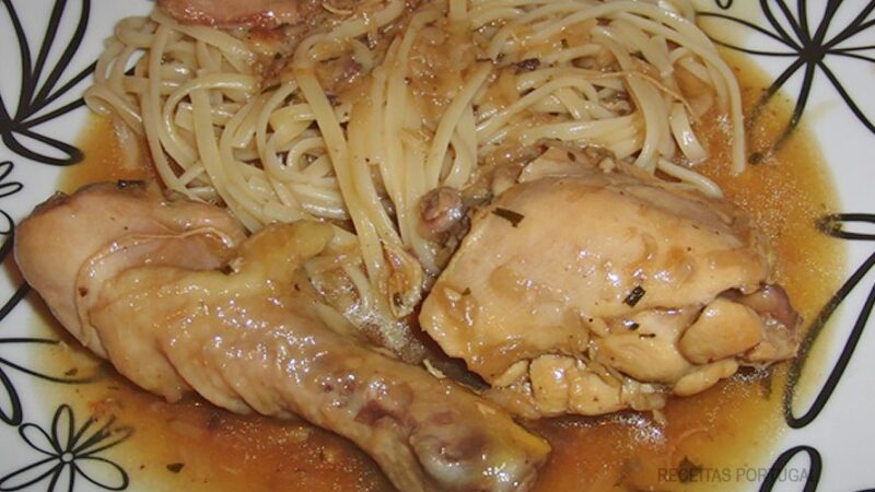 Frango com Sopa de Cebola