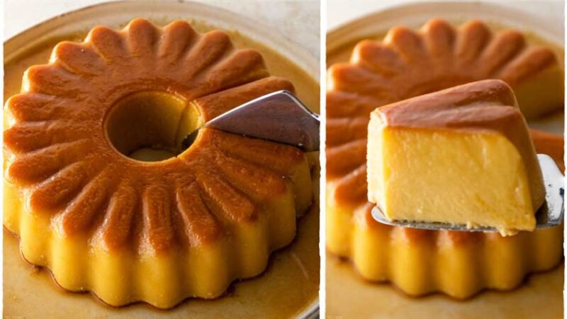 Pudim Mandarim com Bolacha Maria