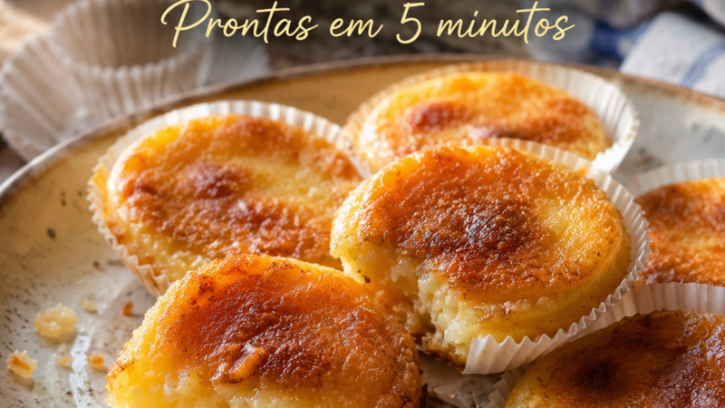 Queijadas de Leite em 5 minutos
