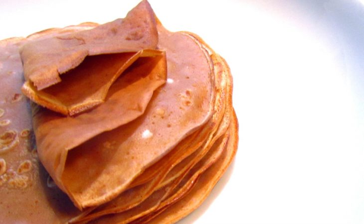 Crepes de Chocolate e Canela
