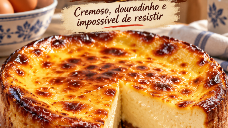 Cheesecake de créme para o Natal
