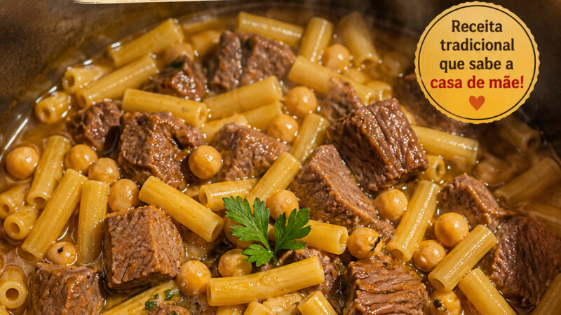 MACARRÃO COM GRÃO E VITELA