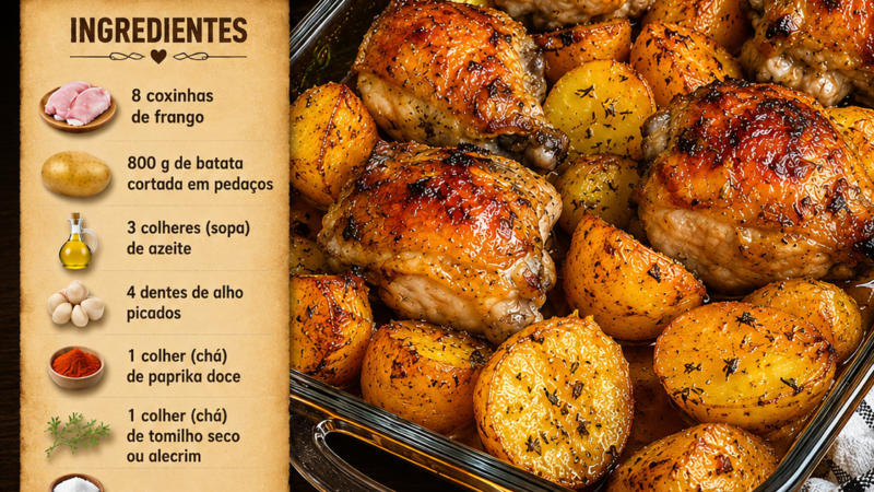 Coxinhas de frango assadas com batata