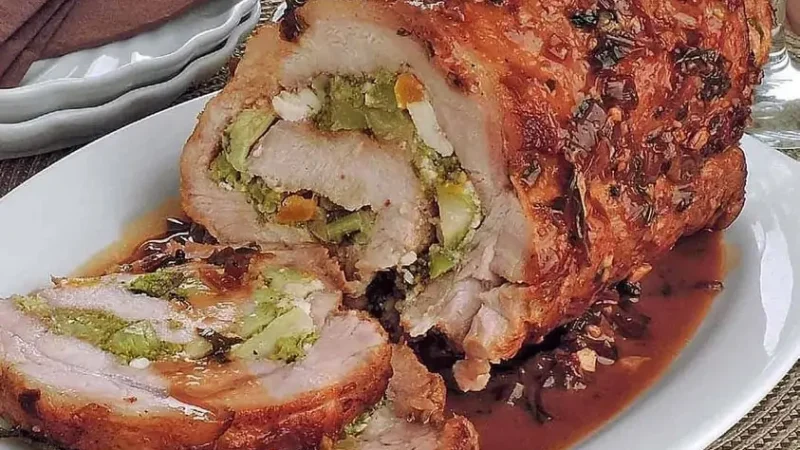 Lombo recheado para a sua mesa de Natal