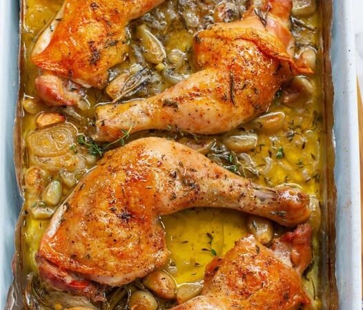 Pernas de frango no forno