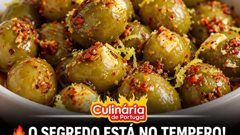 Azeitonas recheadas com queijo
