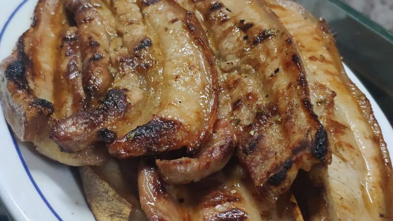 🐖 Barriguinhas de Porco Grelhadas
