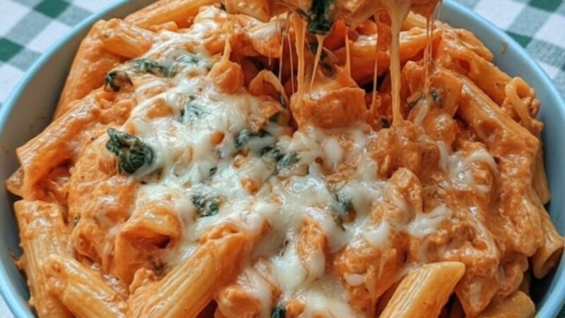 Massa Rigatoni cremosa com Mozzarella e Queijo Azul