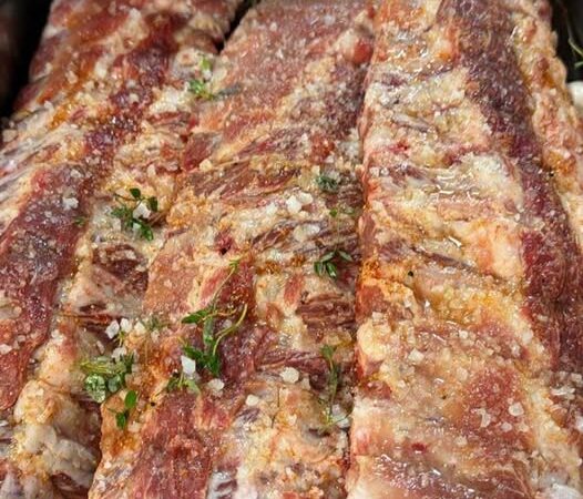 O segredo está no tempero: Piano de Porco no forno