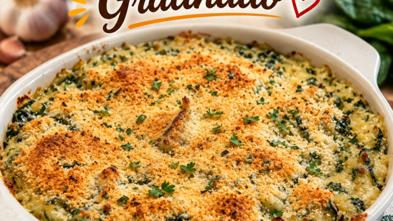 Bacalhau com Espinafres Gratinado