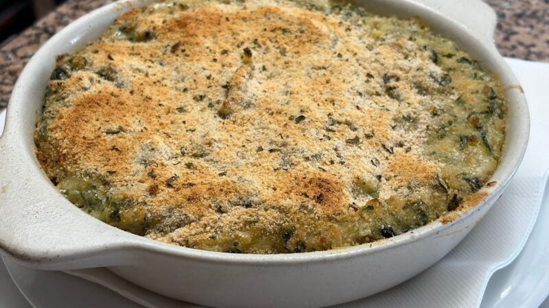 Bacalhau com Espinafres Gratinado