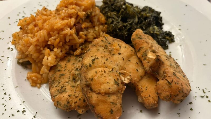 Cação Frito dourado e crocante