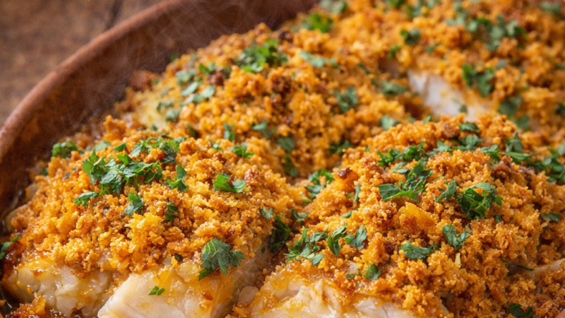 Bacalhau com broa à Alentejana