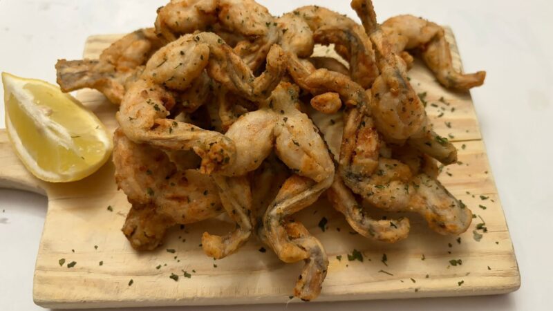 Pernas de Rã Fritas