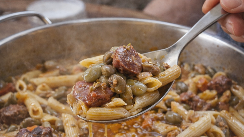 Massa com Favas à Portuguesa (Receita Completa)