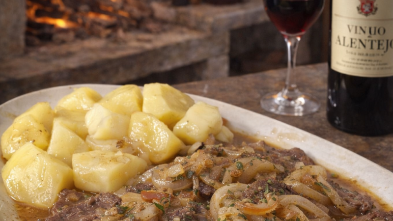 Iscas de cebolada com elas