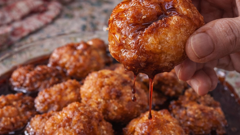 Sonhos com calda de vinho tinto