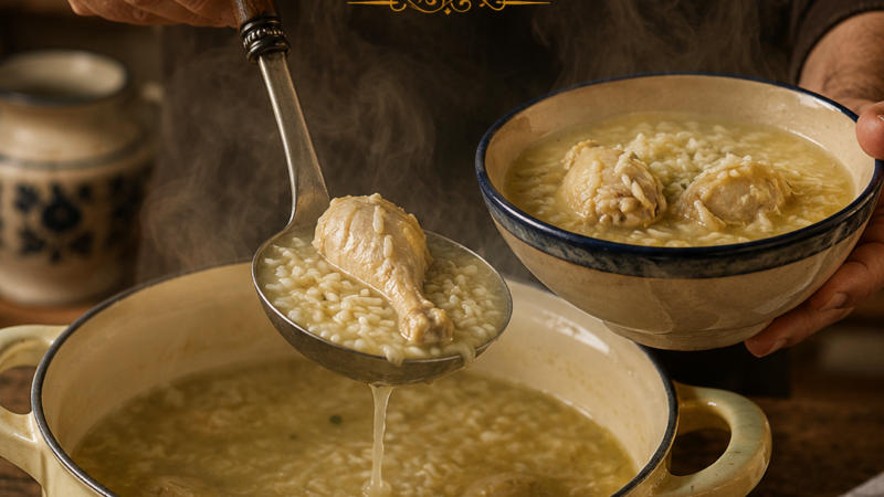 Canja de Galinha com Arroz