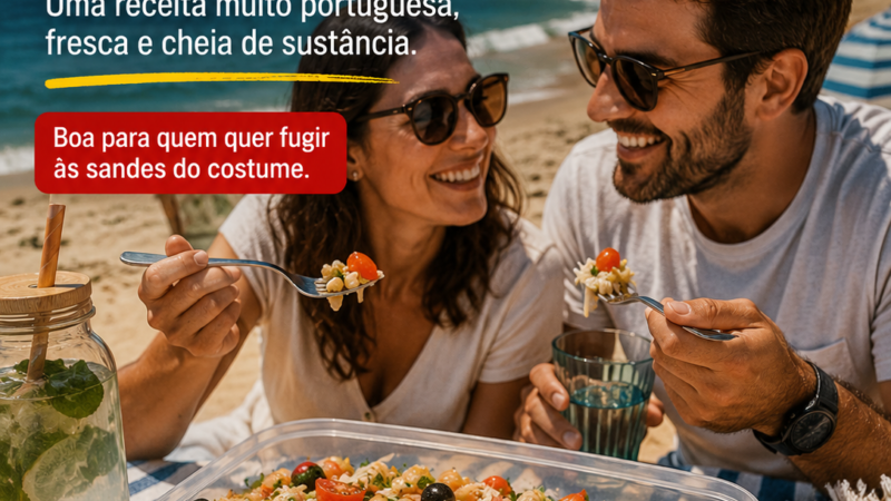 Salada de Grão com Bacalhau Desfiado
