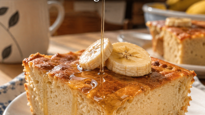Bolo de Banana e Iogurte. Só 4 Ingredientes