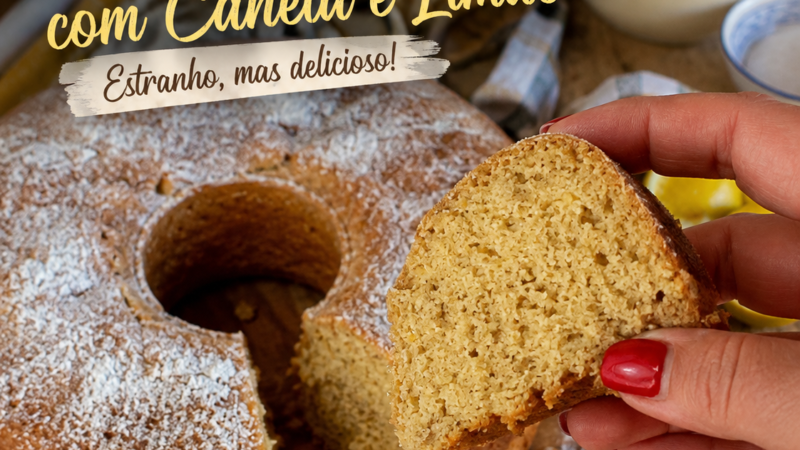 Bolo de Maionese com Canela e Limão: Estranho, mas delicioso