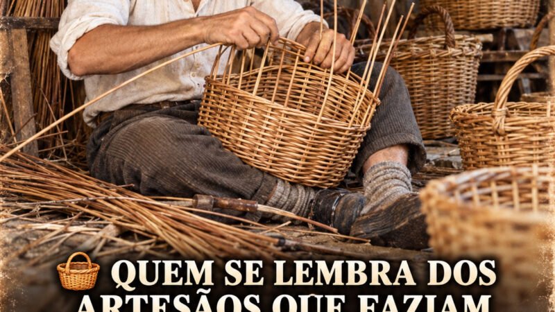 QUEM SE LEMBRA DOS ARTESÃOS QUE FAZIAM CESTOS EM VIME?