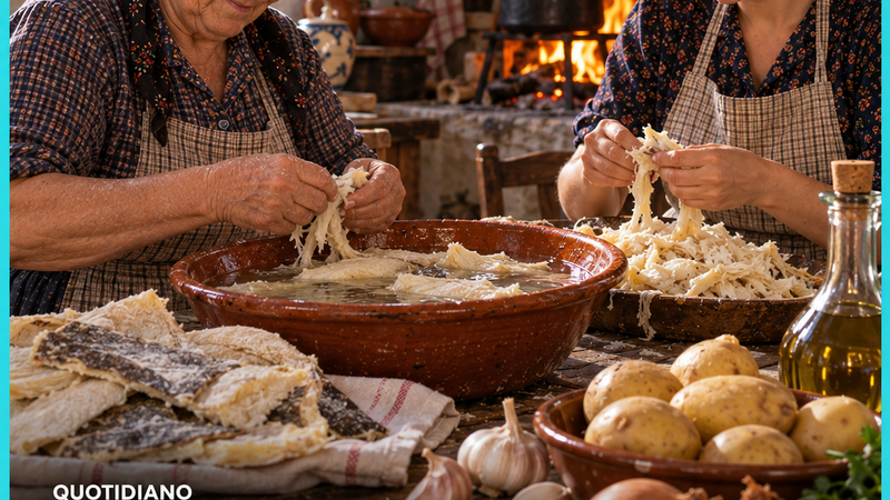 O bacalhau: uma tradição que começava dias antes!