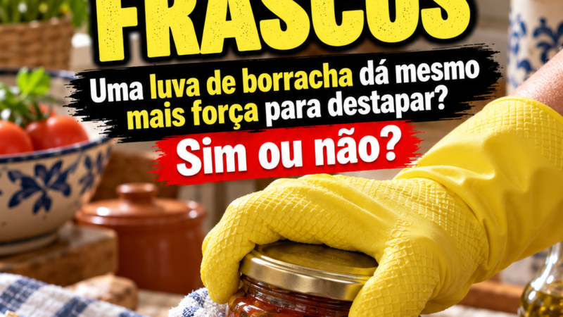 DICA DO DIA.  AQUELE FRASCO QUE NINGUÉM CONSEGUE ABRIR!