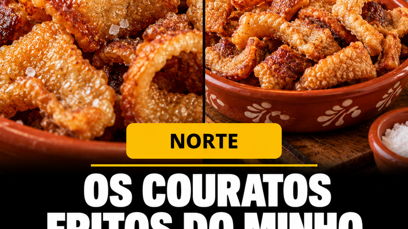 Couratos fritos — São feitos apenas de pele de porco?