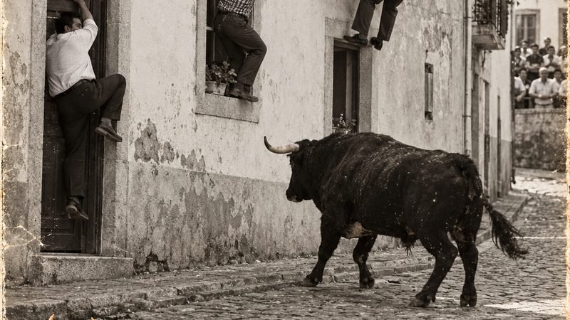 A Largada de Toiros. Quando a coragem dura até o toiro virar a esquina
