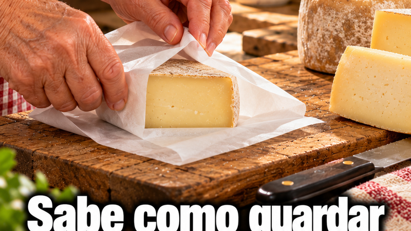 GUARDAR QUEIJO SEM SECAR
