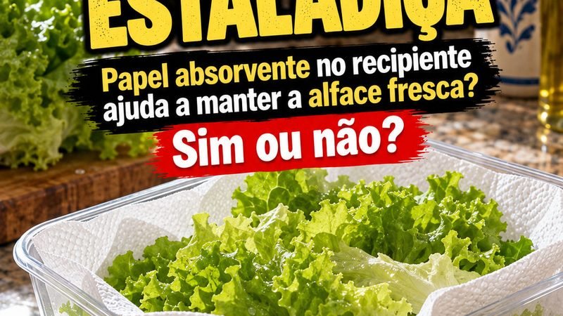 DICA DO DIA — ALFACE FRESQUINHA DURANTE MAIS TEMPO!